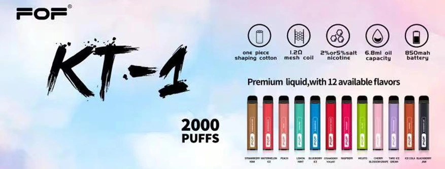 FOF KT 1 2000 puffs