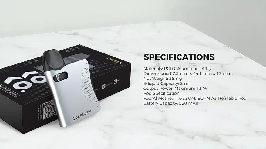 Specification Caliburn AK3