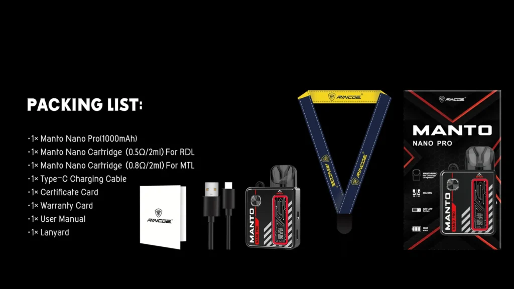 Manto Nano Pro Package Manto nano pro package