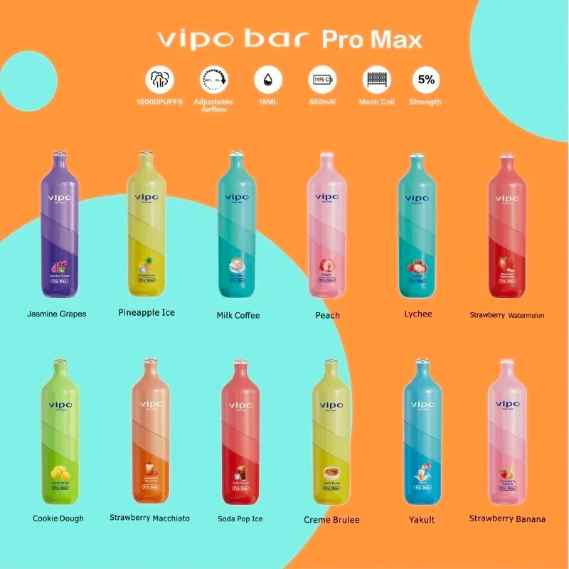 VIPO BAR 10000 puffs พอตจมูก 12 กลิ่น