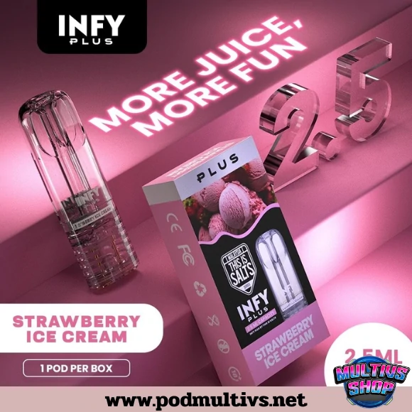 หัวพอต Infy Plus ไอศกรีมสตรอว์เบอร์รี่